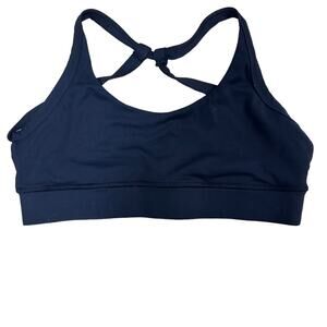 Till You Collapse Black Cross-back Sports Bra Size Large